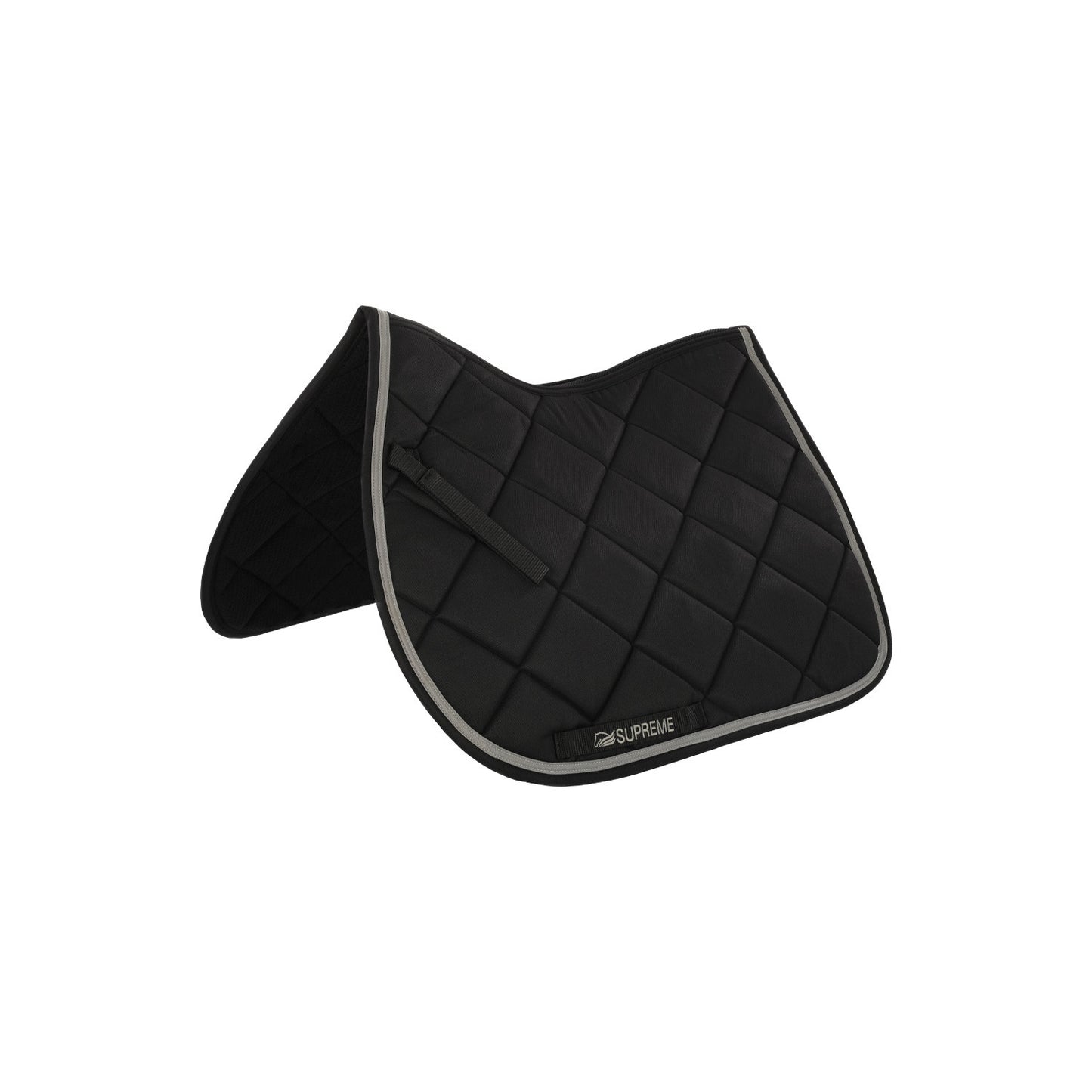 Mantilla de salto acolchada para pony Supreme - Black/Light Grey