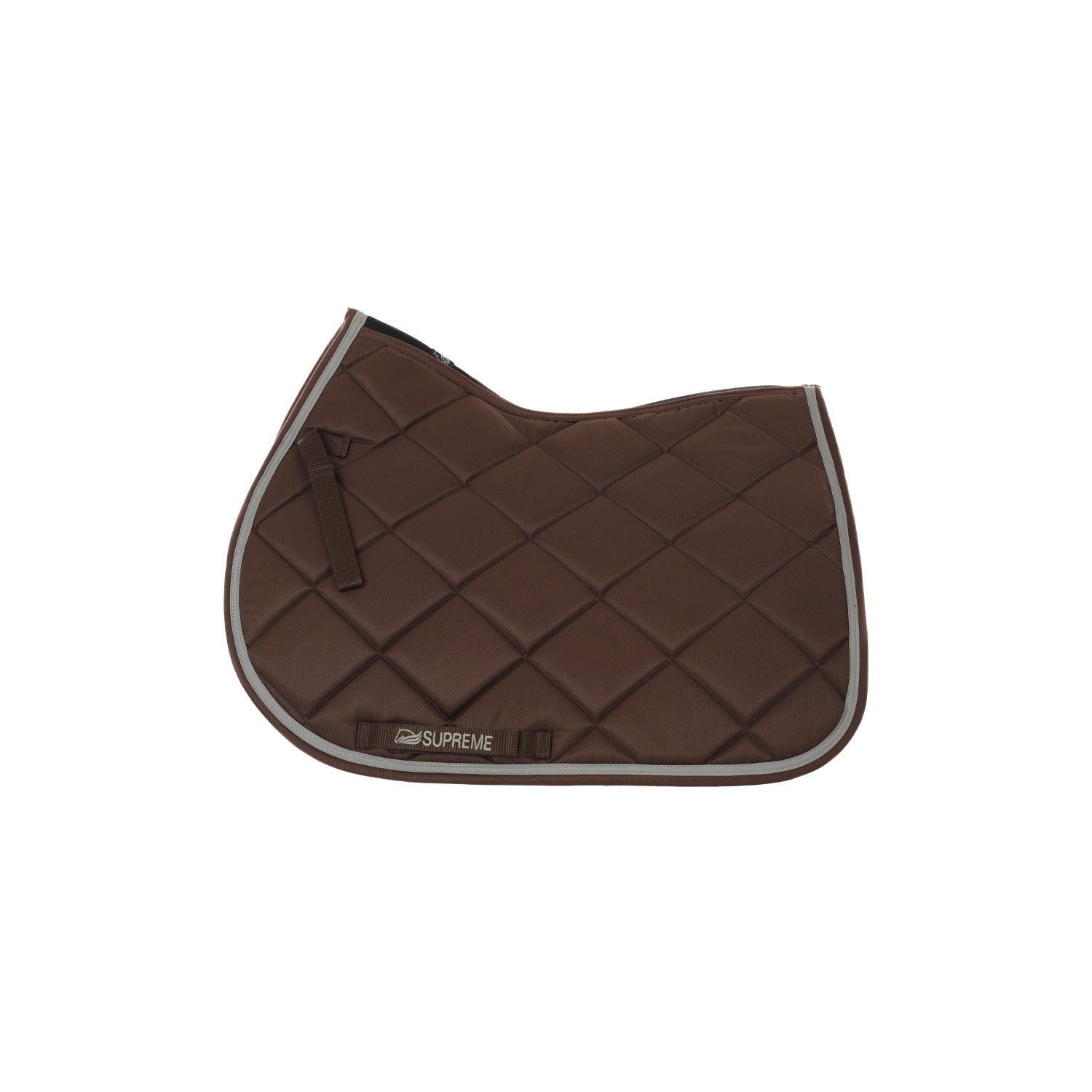 Mantilla de salto acolchada para pony Supreme - Brown/Light Grey