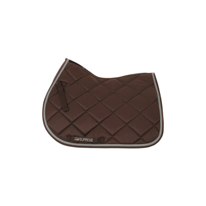 Mantilla de salto acolchada para pony Supreme - Brown/Light Grey