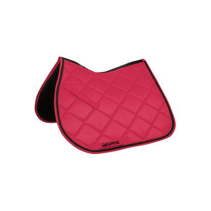 Mantilla de salto acolchada para pony Supreme - Fucsia/Black