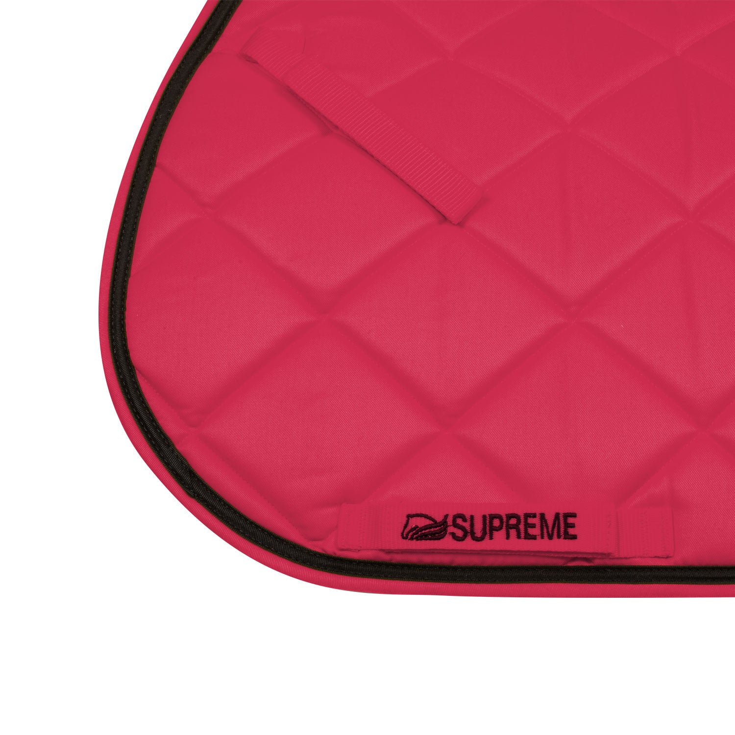 Mantilla de salto acolchada para pony Supreme - Fucsia/Black
