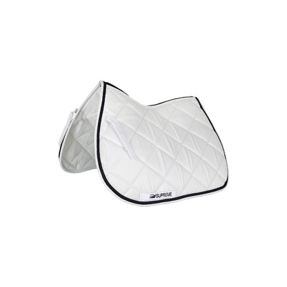 Mantilla de salto acolchada para pony Supreme - White/Navy