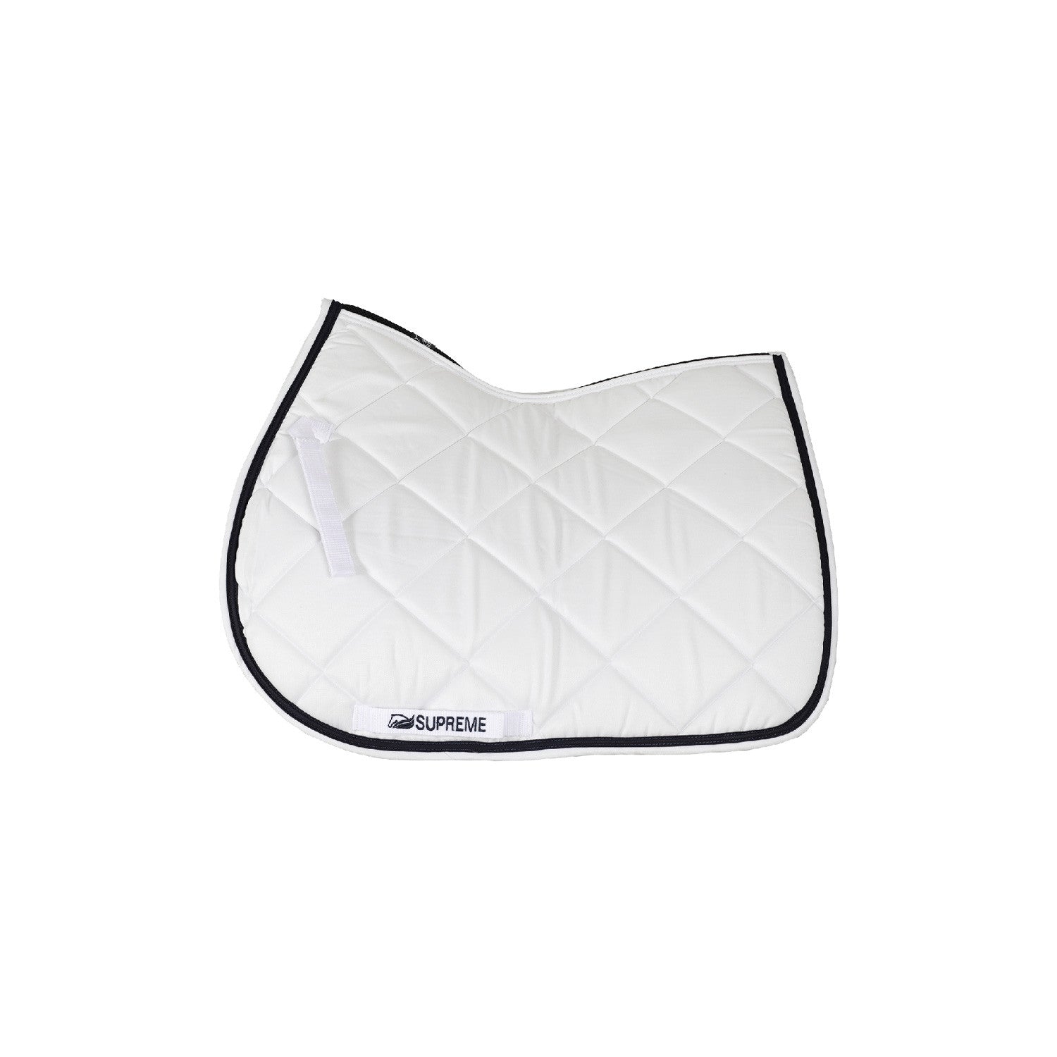 Mantilla de salto acolchada para pony Supreme - White/Navy