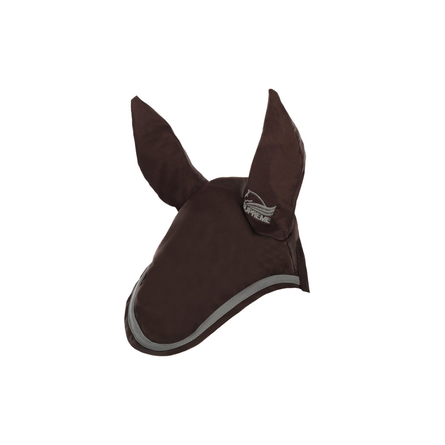 Cofia pony de algodón con ribete en contraste Supreme - Brown/Light Grey
