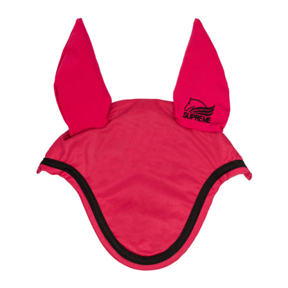Capucha para caballo de algodón Supreme - Fucsia/Black