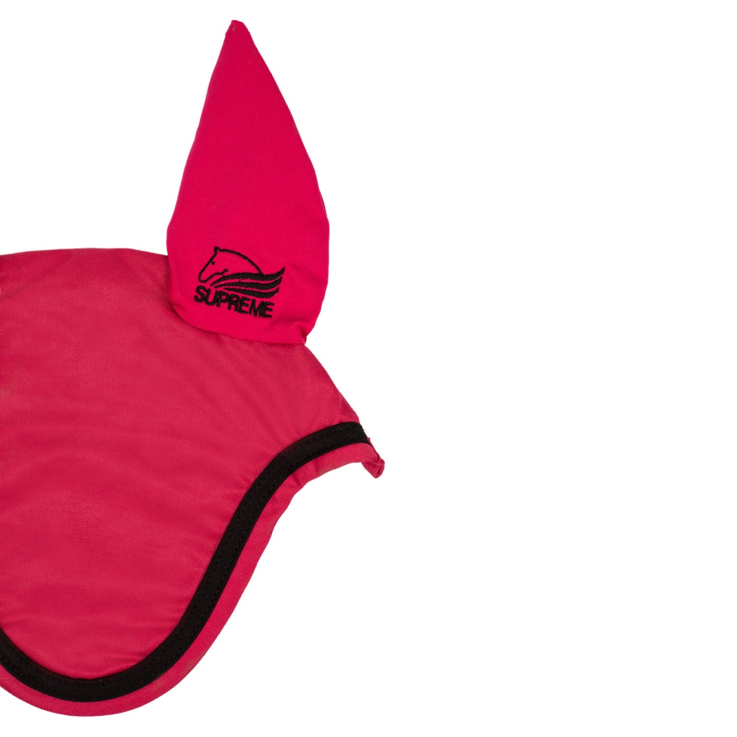 Capucha para caballo de algodón Supreme - Fucsia/Black