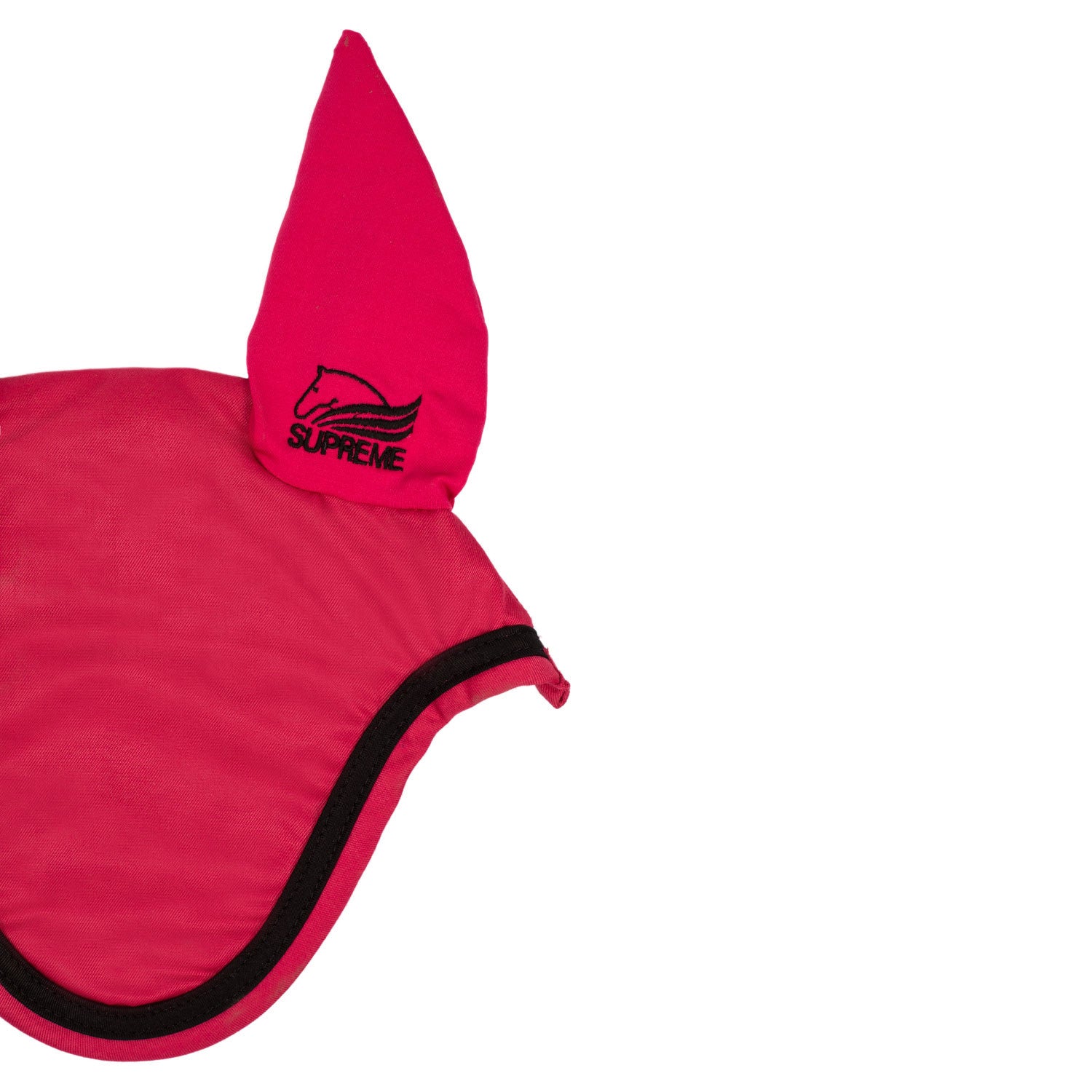 Capucha para caballo de algodón Supreme - Fucsia/Black
