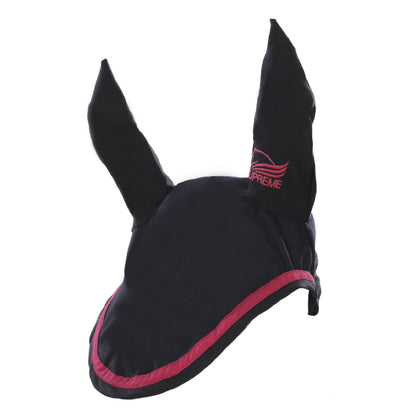 Capucha para caballo de algodón Supreme - Navy/Fucsia