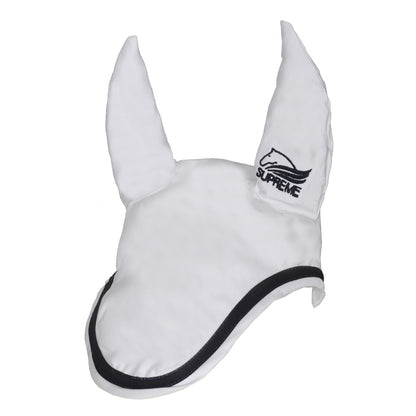 Capucha para caballo de algodón Supreme - White/Navy