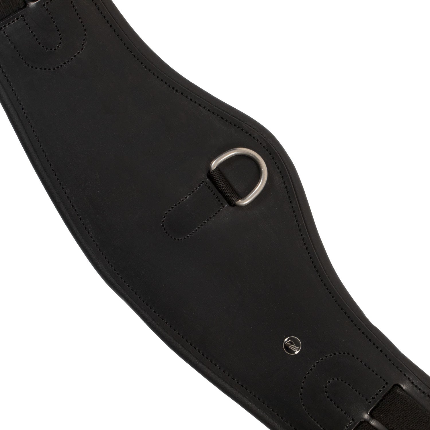 Cinchuelo de doma anatómico de cuero con placa con logo Supreme - Negro