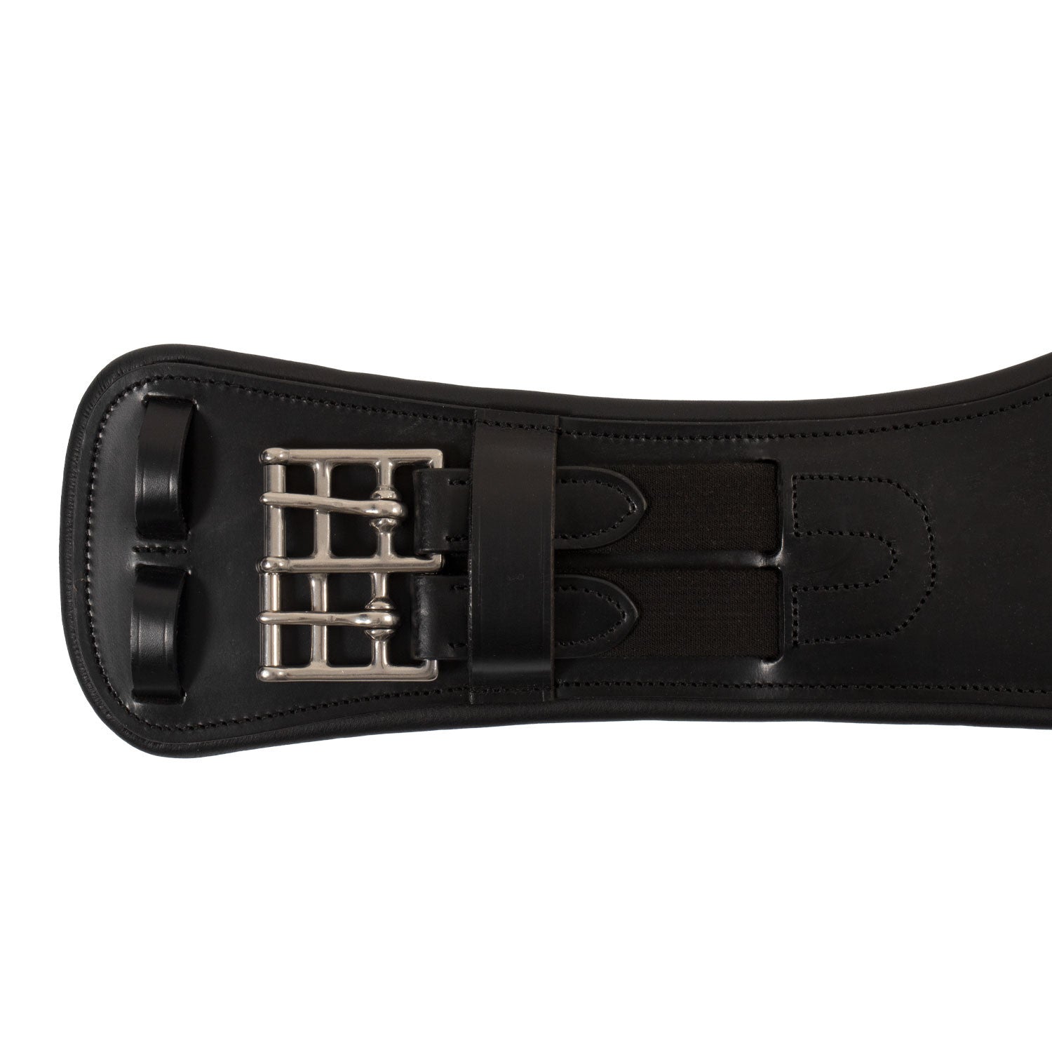 Cinchuelo de doma anatómico de cuero con placa con logo Supreme - Negro