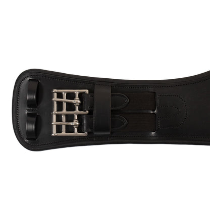 Cinchuelo de doma anatómico de cuero con placa con logo Supreme - Negro