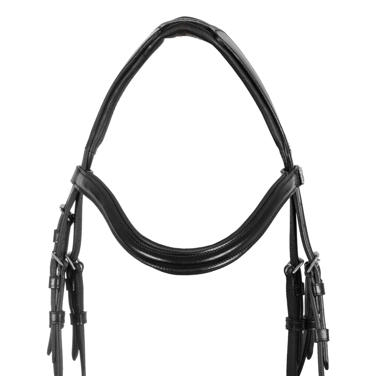 Brida con muserola anatómica y curva Supreme - Negro