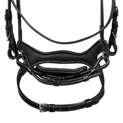 Brida con muserola anatómica y curva Supreme - Negro