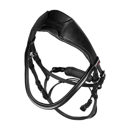 Brida con muserola anatómica y curva Supreme - Negro