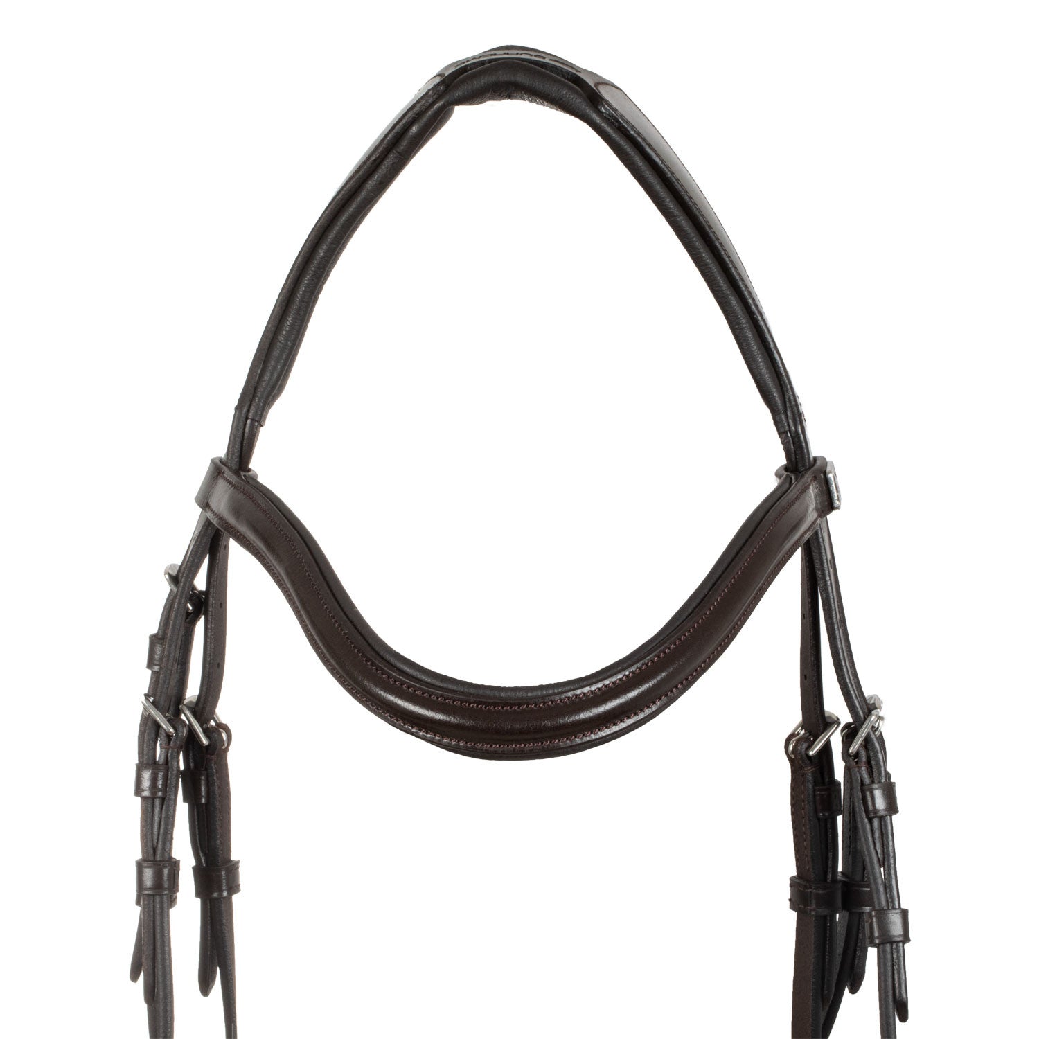 Brida con muserola anatómica y curva Supreme - Marrón oscuro