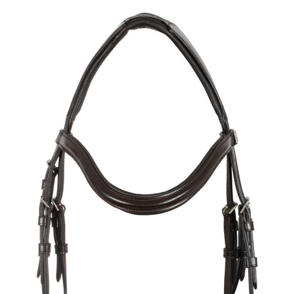 Brida con muserola anatómica y curva Supreme - Marrón oscuro