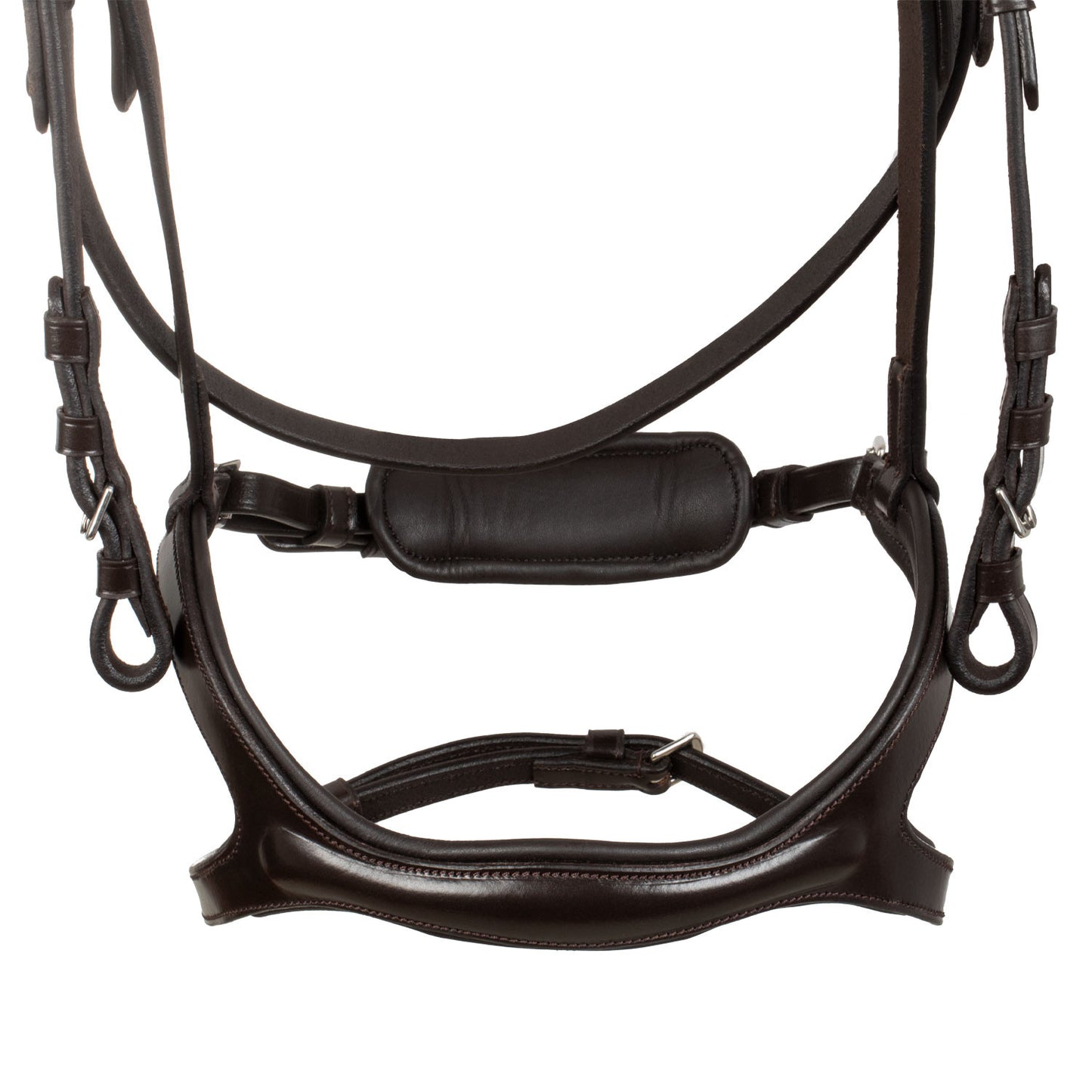 Brida con muserola anatómica y curva Supreme - Marrón oscuro