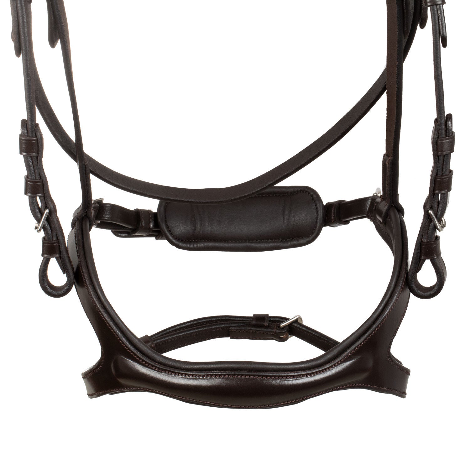 Brida con muserola anatómica y curva Supreme - Marrón oscuro