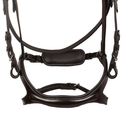 Brida con muserola anatómica y curva Supreme - Marrón oscuro