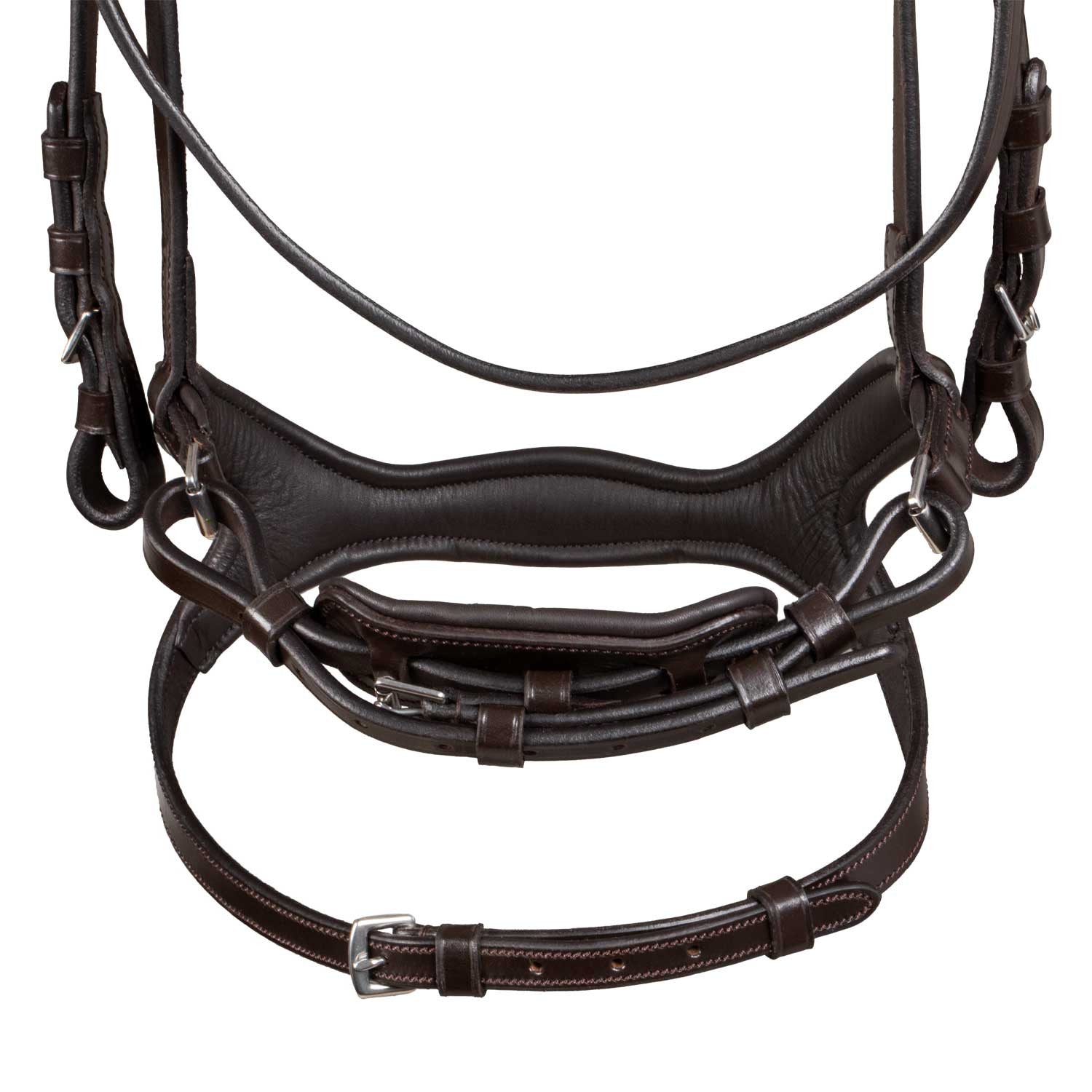 Brida con muserola anatómica y curva Supreme - Marrón oscuro