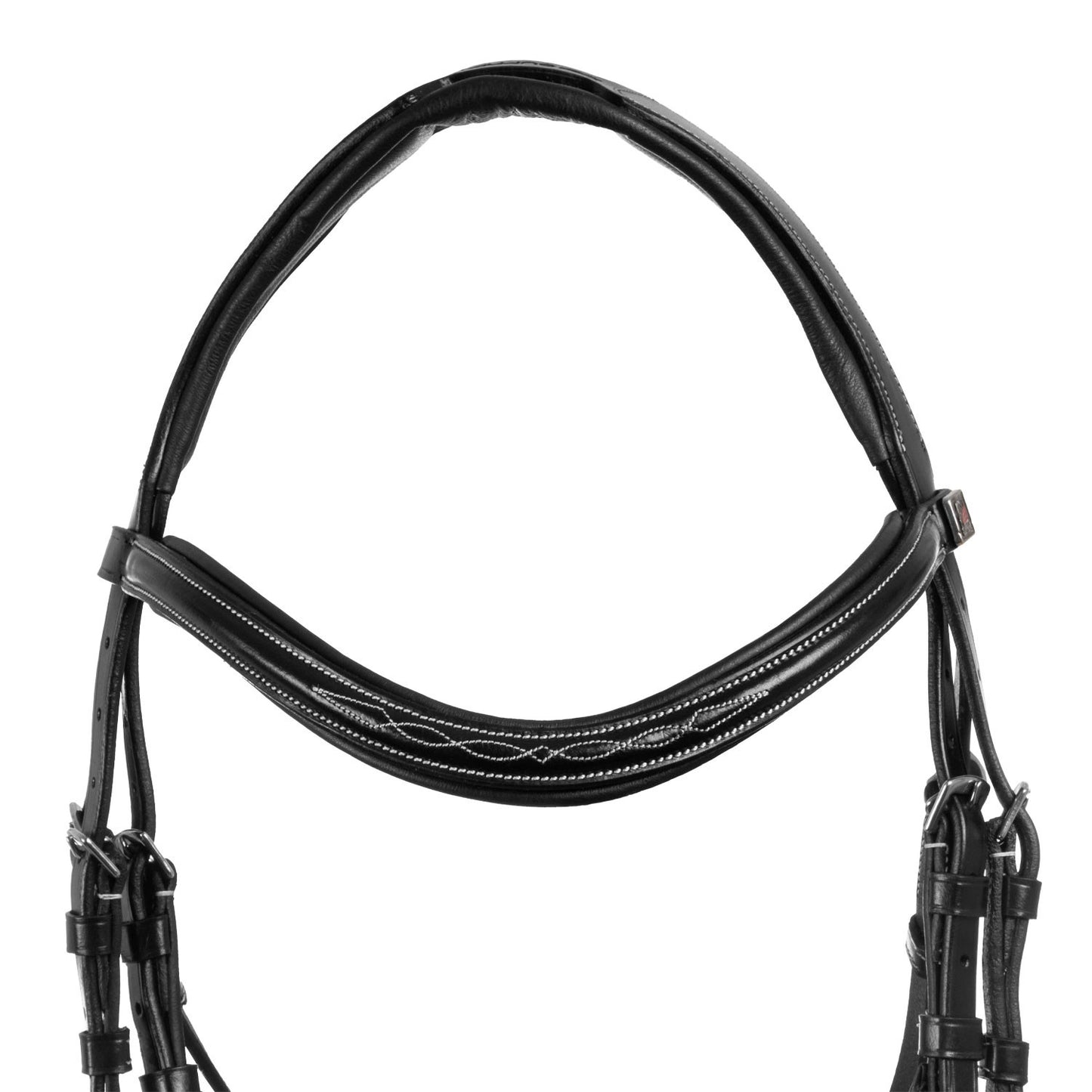 Brida mexicana con muserola anatómica y curva Supreme - Negro