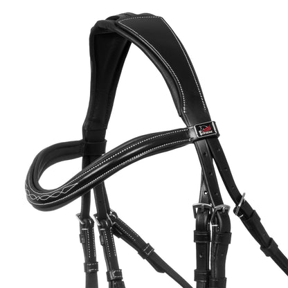 Brida mexicana con muserola anatómica y curva Supreme - Negro