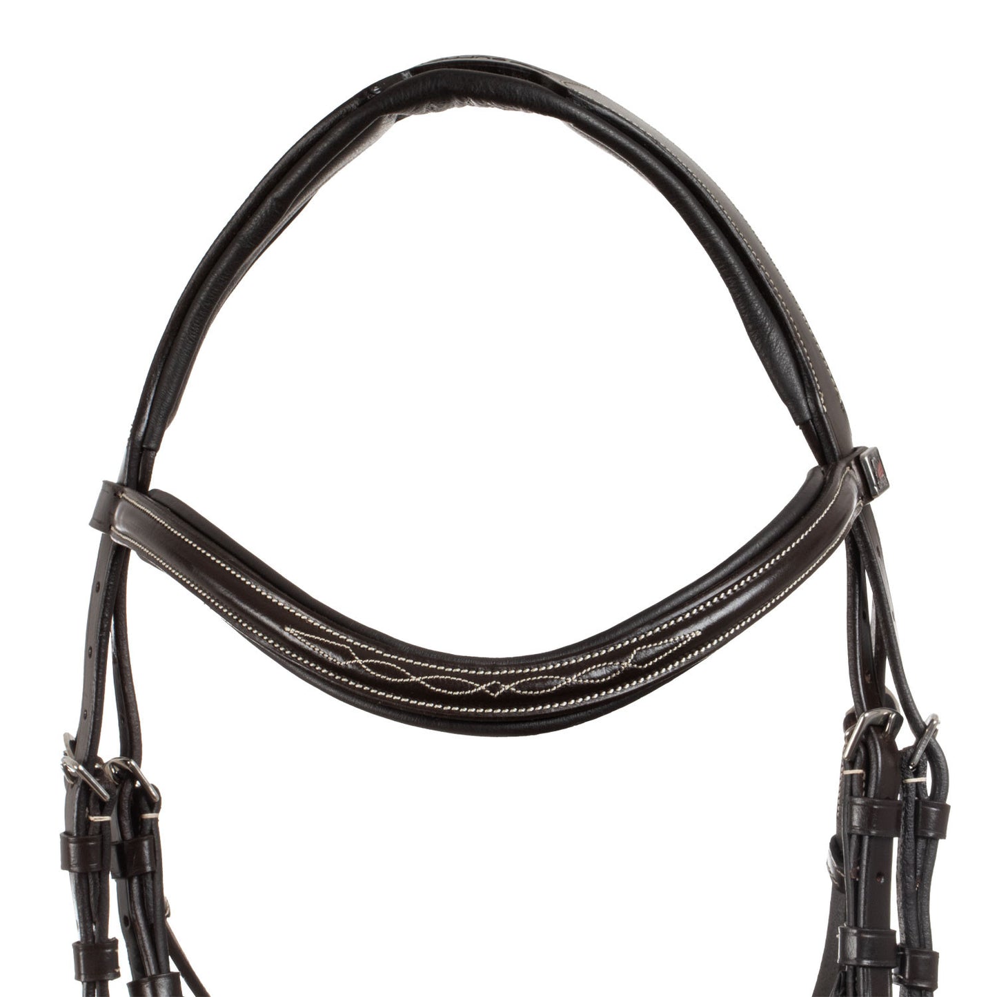 Brida mexicana con muserola anatómica y curva Supreme - Marrón oscuro
