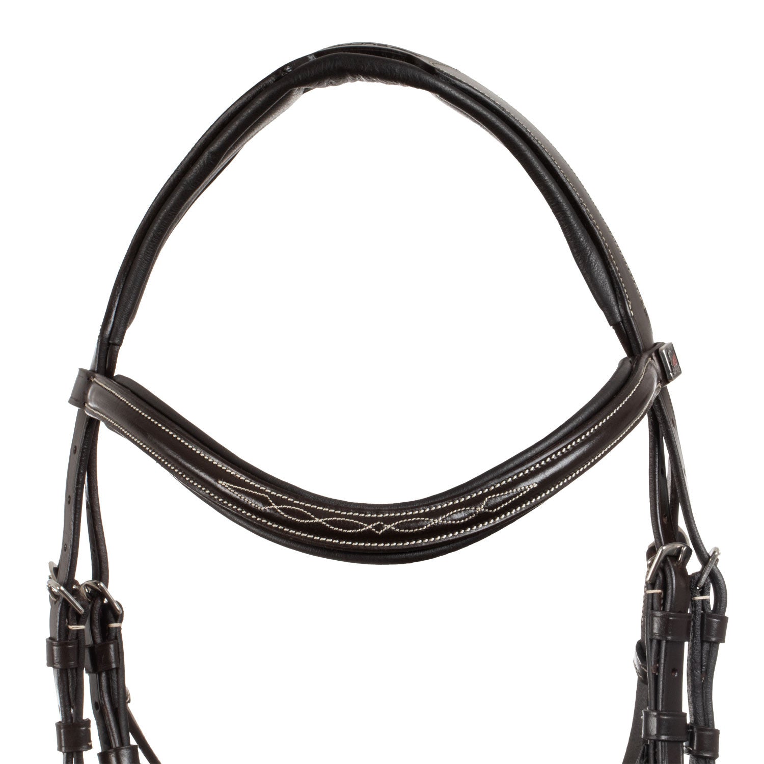 Brida mexicana con muserola anatómica y curva Supreme - Marrón oscuro