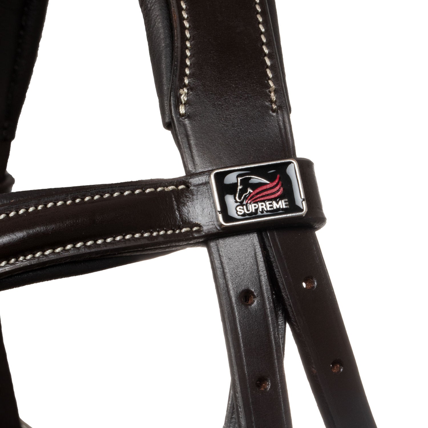 Brida mexicana con muserola anatómica y curva Supreme - Marrón oscuro