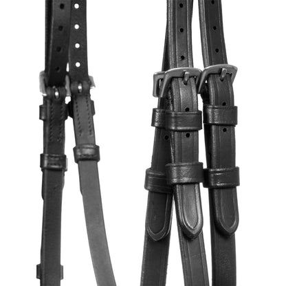 Cabecero acolchado con bordados decorativos Supreme - Negro