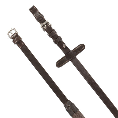 Cabecero acolchado con bordados decorativos Supreme - Marrón oscuro