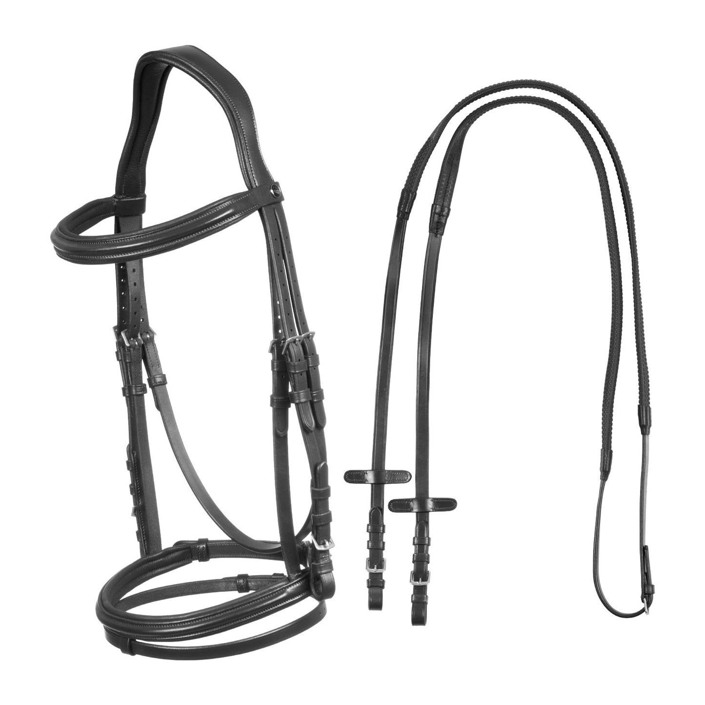 Cabecera con relieve cuadrado en piel Sioux Supreme - Negro