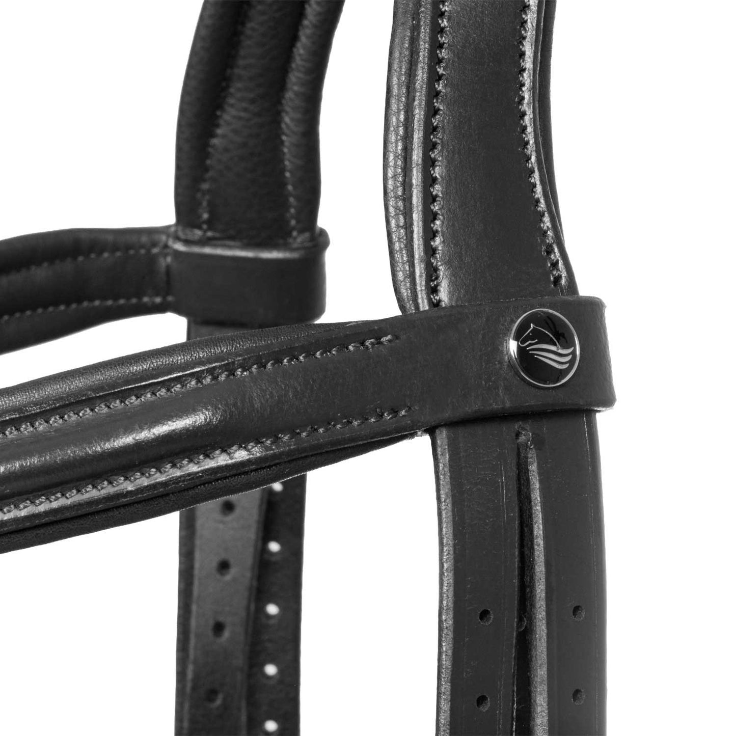 Cabecera con relieve cuadrado en piel Sioux Supreme - Negro