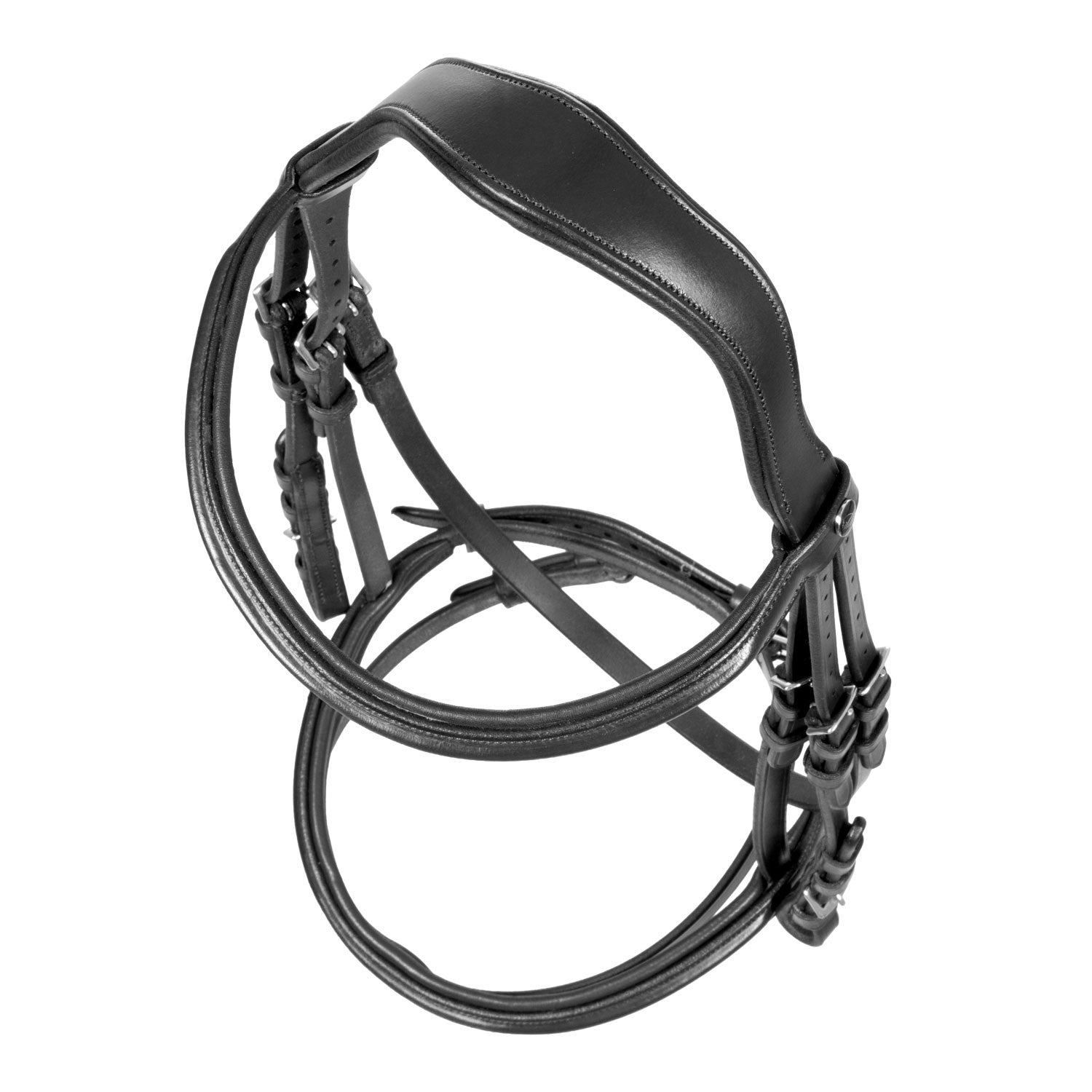 Cabecera con relieve cuadrado en piel Sioux Supreme - Negro