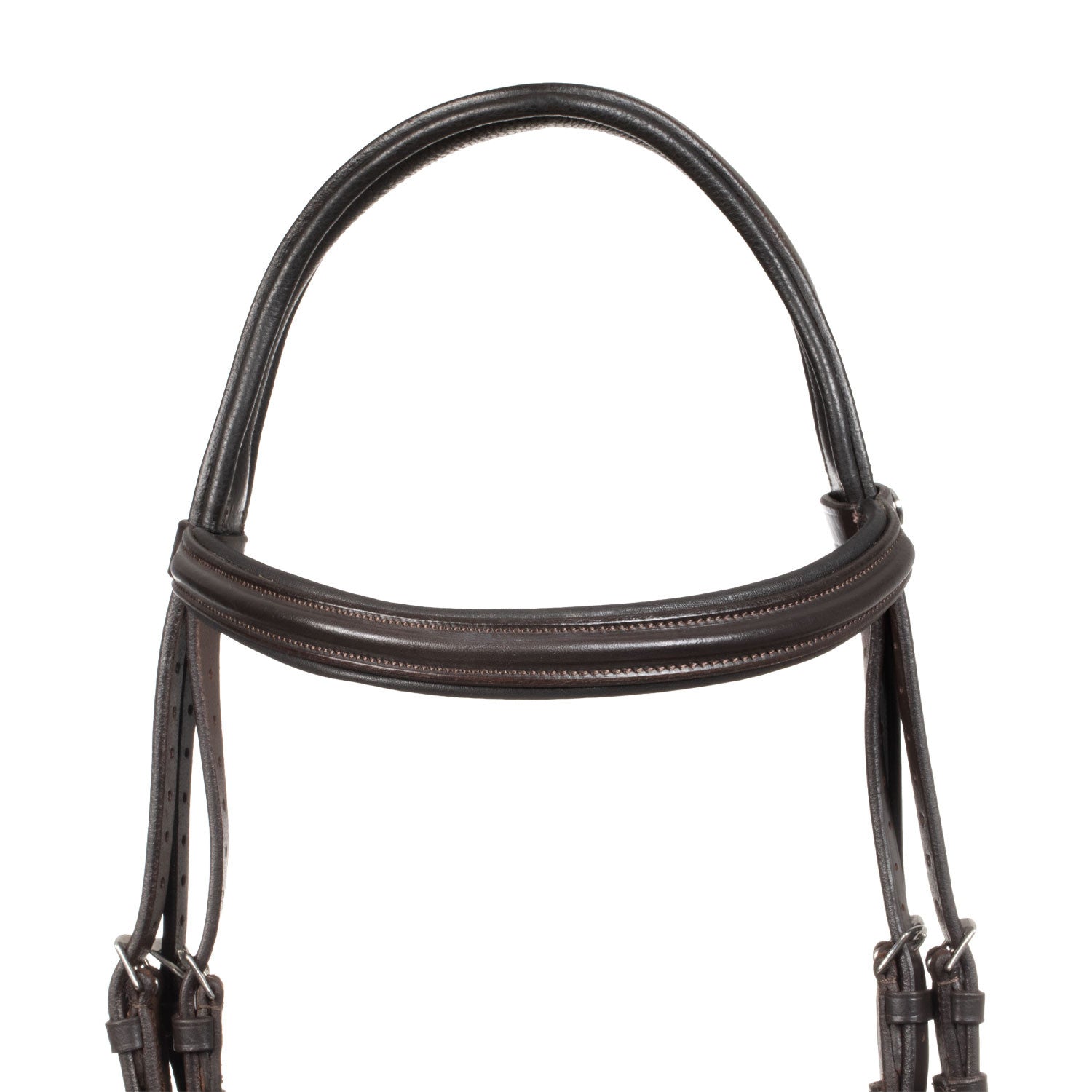 Cabecera con relieve cuadrado en piel Sioux Supreme - Marrón oscuro