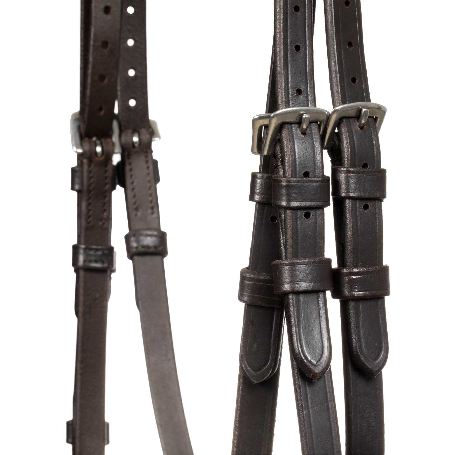 Cabecera con relieve cuadrado en piel Sioux Supreme - Marrón oscuro