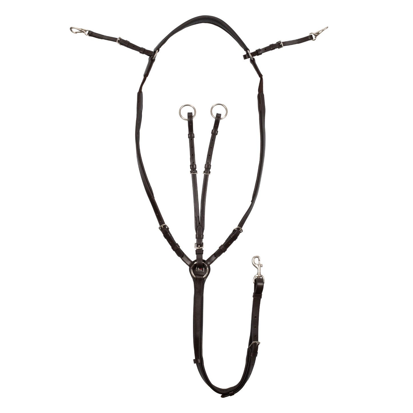 Pechera de caza ajustable con martingala Supreme - Marrón oscuro
