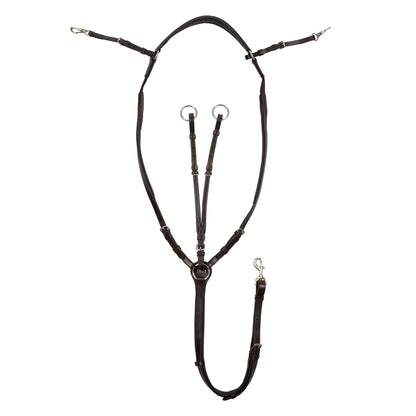 Pechera de caza ajustable con martingala Supreme - Marrón oscuro
