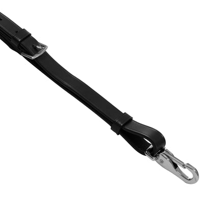 Pechera anatómica de caza de cuero con martingala removible Supreme - Negro