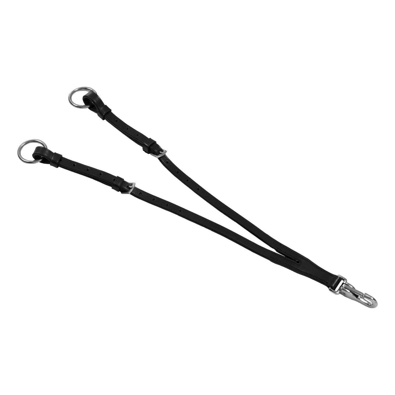 Pechera anatómica de caza de cuero con martingala removible Supreme - Negro