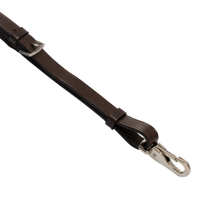Pechera anatómica de caza de cuero con martingala removible Supreme - Marrón oscuro