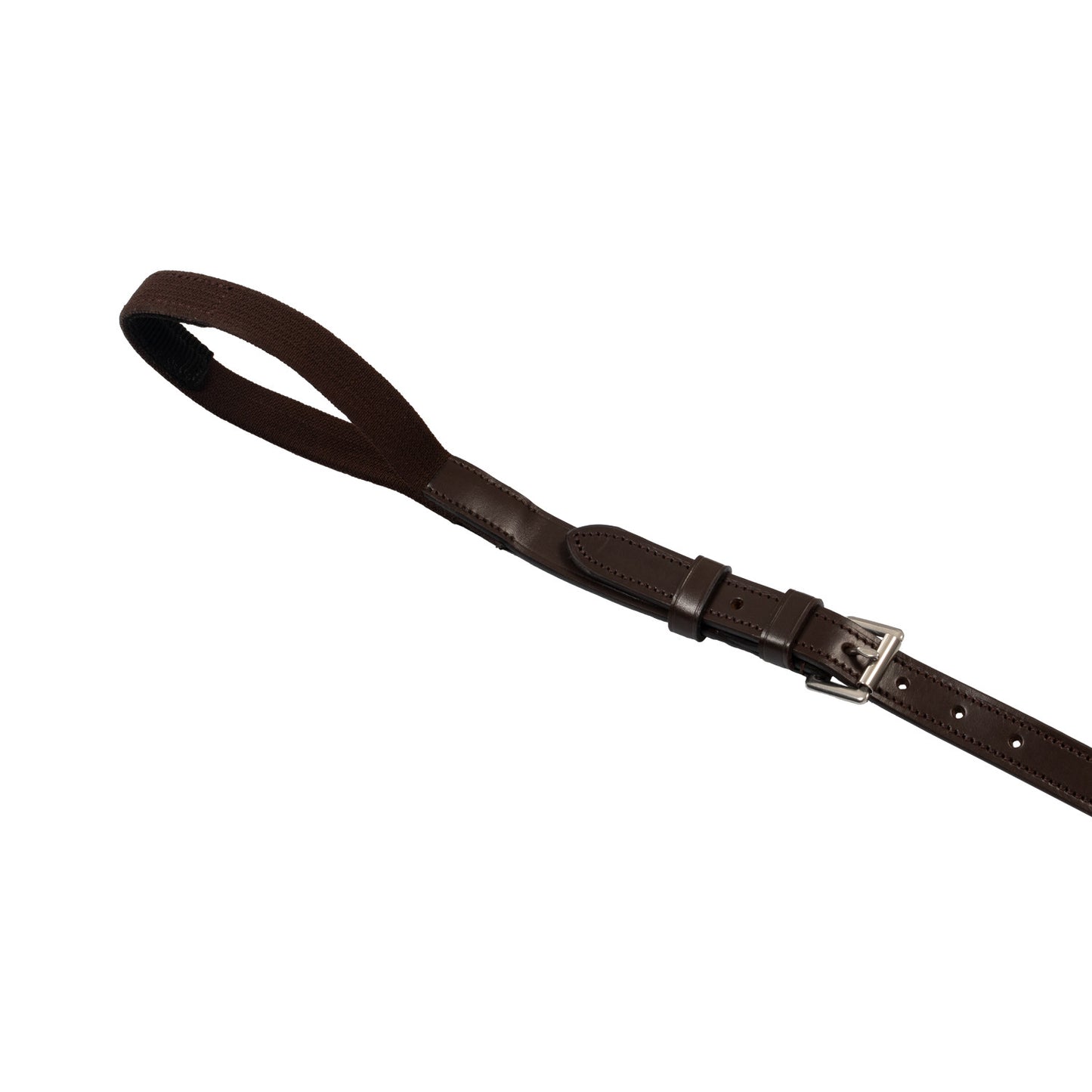 Pechera anatómica de caza de cuero con martingala removible Supreme - Marrón oscuro