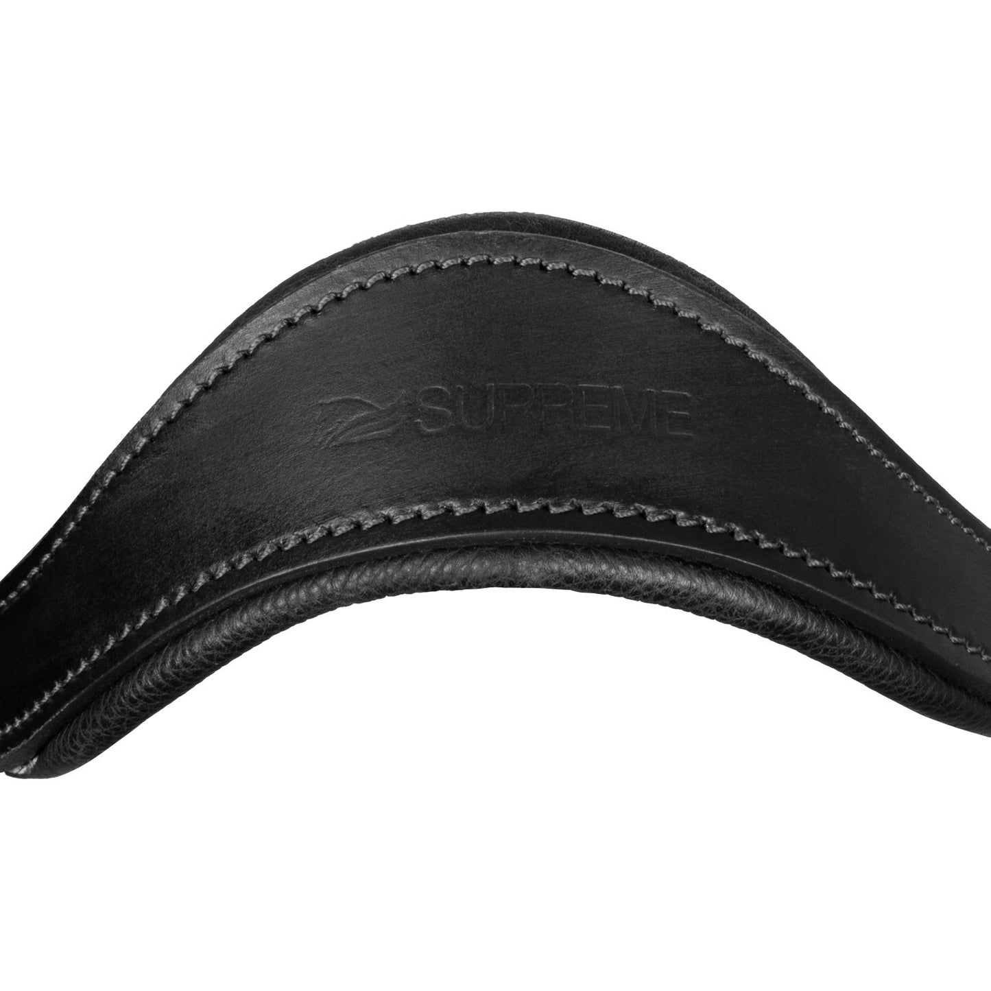 Cabezada ergonómica de cuero Supreme - Negro