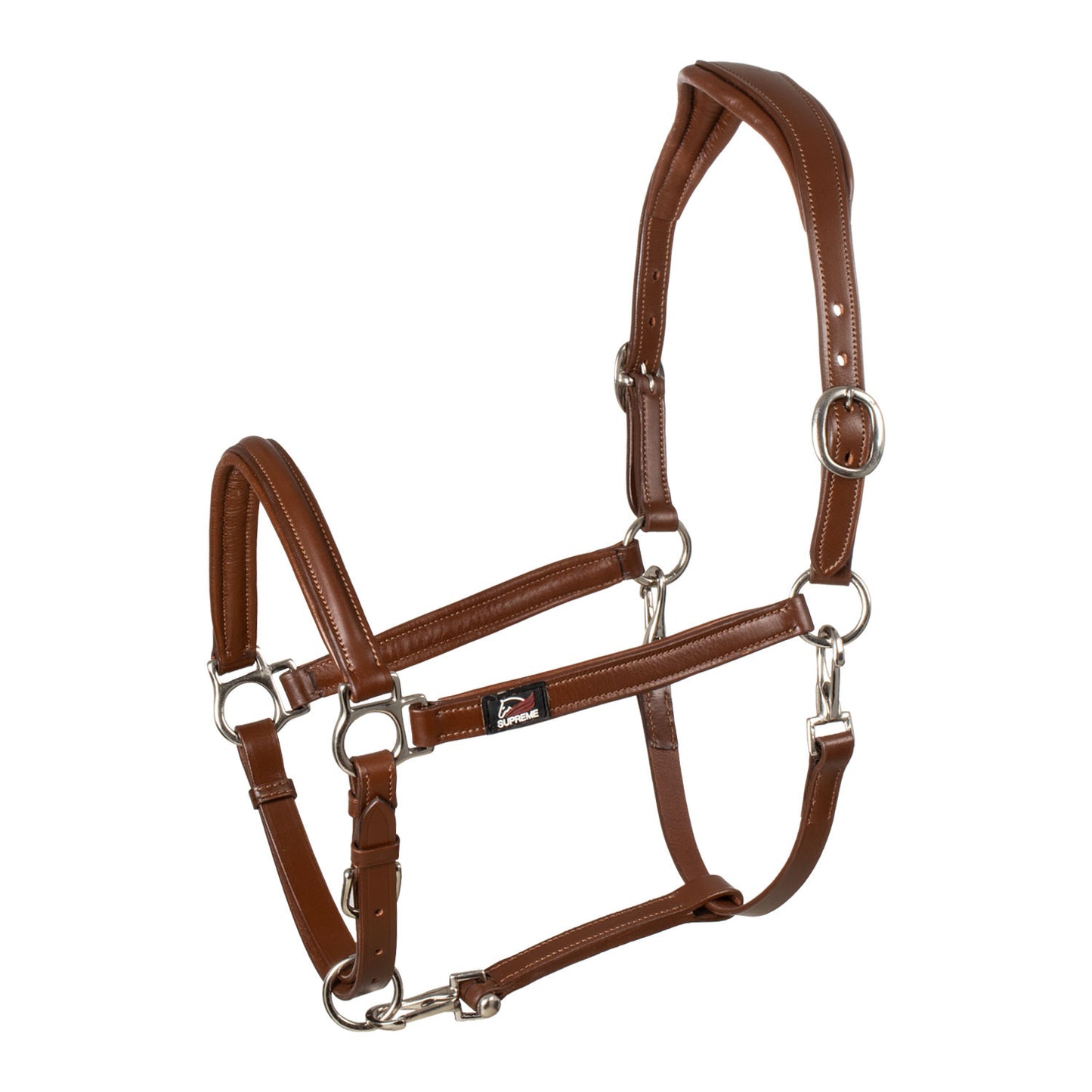 Cabezada ergonómica de cuero Supreme