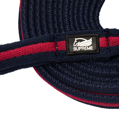 Rienda de trabajo de nailon acolchada con enganche al cabezón Umbria Equitazione - Navy/Burgundy