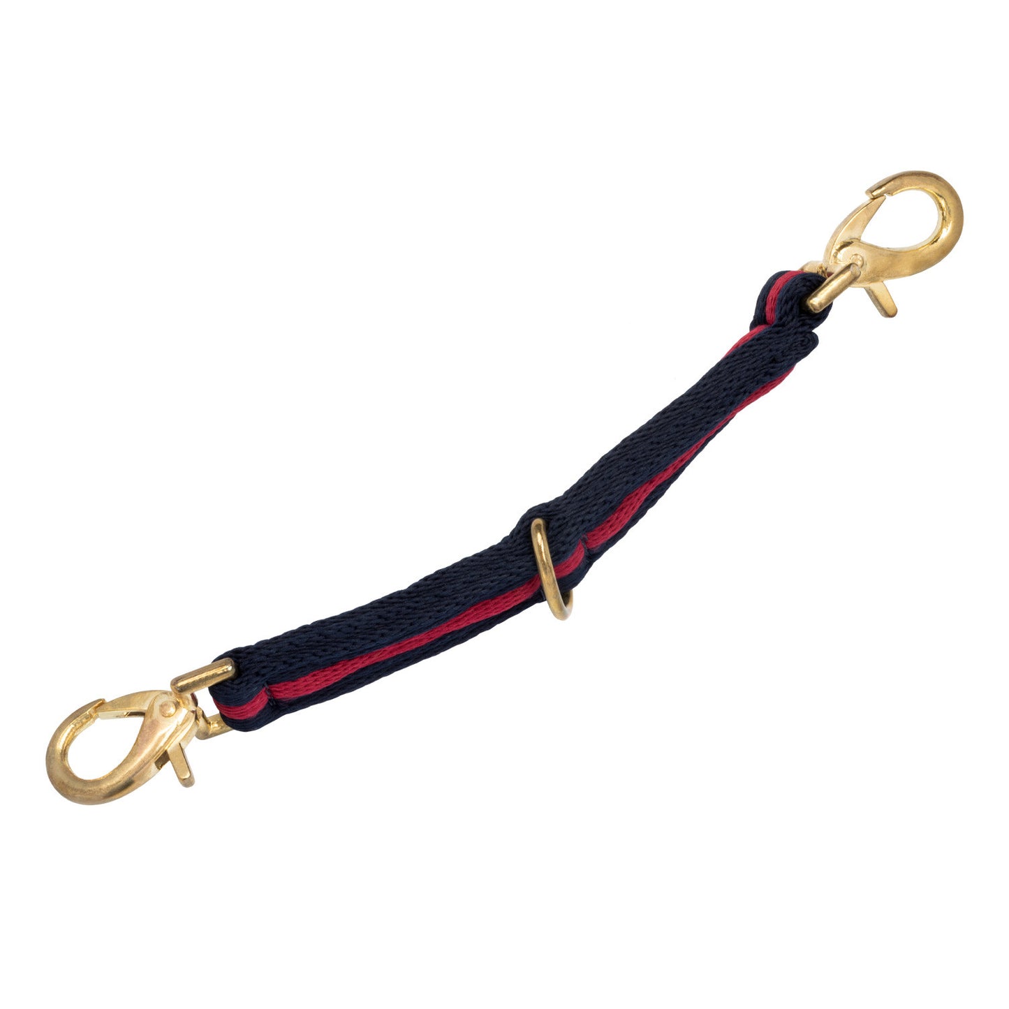 Rienda de trabajo de nailon acolchada con enganche al cabezón Umbria Equitazione - Navy/Burgundy