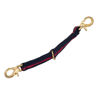 Rienda de trabajo de nailon acolchada con enganche al cabezón Umbria Equitazione - Navy/Burgundy