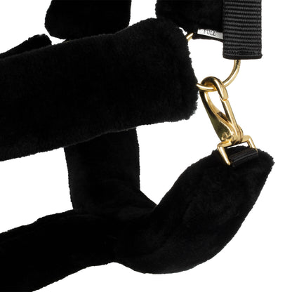 Cabezada de nailon con inserciones de lana sintética premium Supreme - Negro