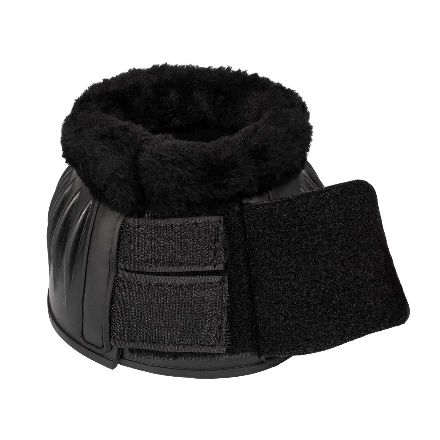 Protectores de goma con pelo Supreme - Negro